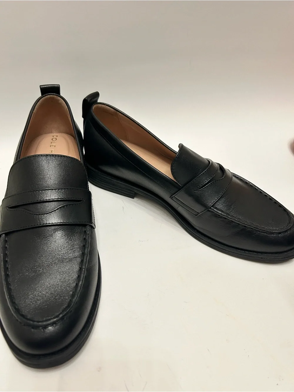 NEW Cole Haan Women’s Black Leather Penny Loafers